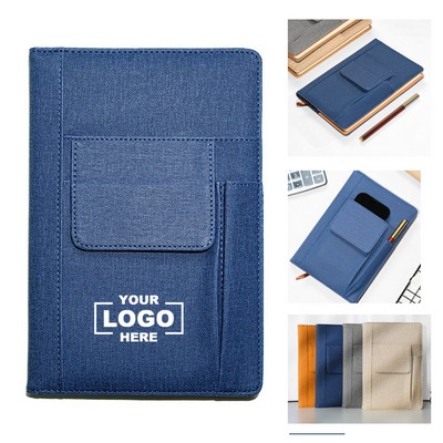 A5 Journal Notebook with Built-in Card Holder