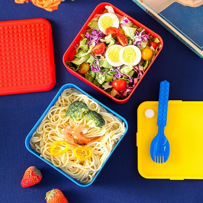 Creative Square Compartments Lunch Box