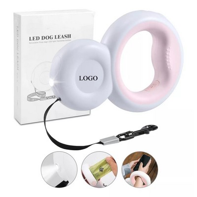 Retractable Led Light Dog Walking Leash