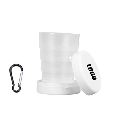 Plastic Collapsible Cup With Carabiner