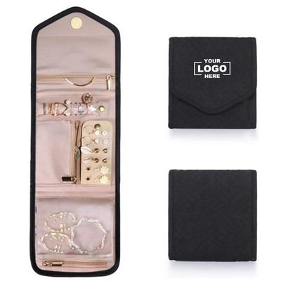 Compact Travel Jewelry Organizer Roll