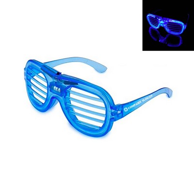 LED Light-Up Slotted Glasses