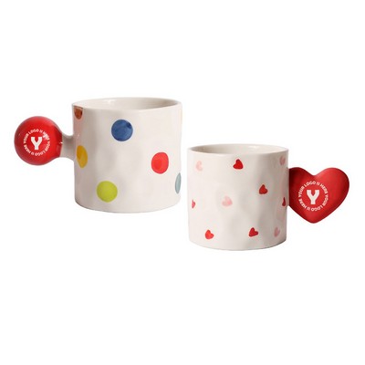 Cute Creative Heart Handle Mug