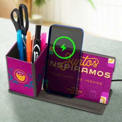 Chi-Charge Wireless Charging Desk Organizer