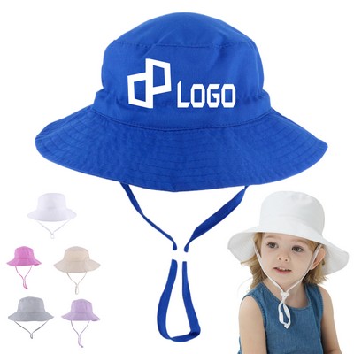 Children Bucket Hat W/ Adjustable Strap