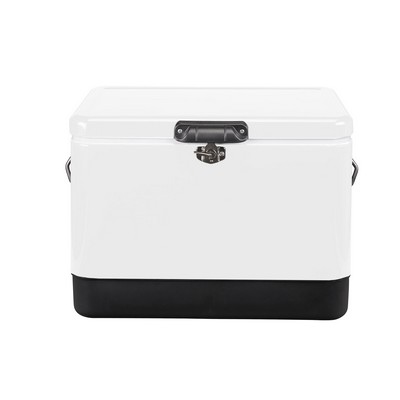 Retro Cooler Camper 54L Vintage Cooler - White