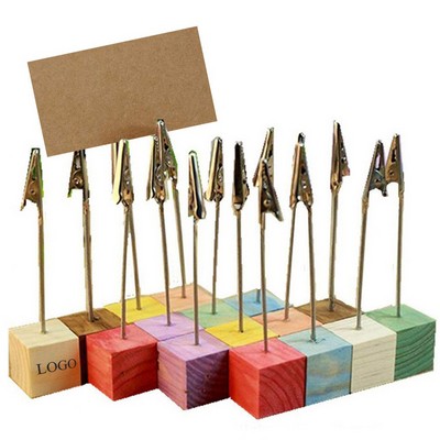 Wood Place Card Holders