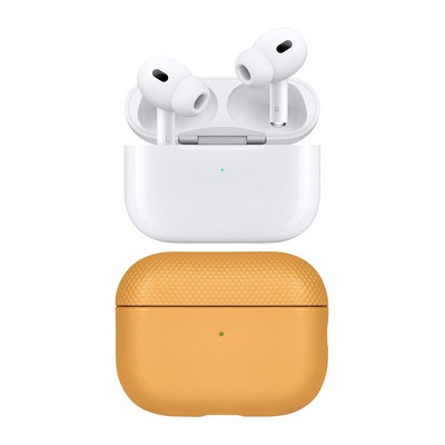 Apple Airpods Pro 2Nd Generation W/ Classic Leather Case Kraft