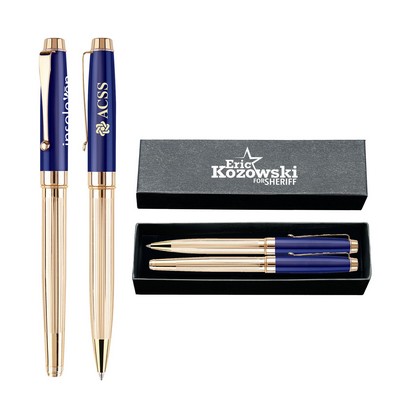 Windsor Double Metal Pen Set (E325/E326/PK16)