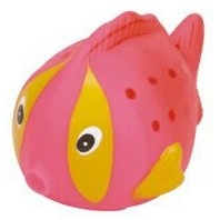 Rubber Colorful Pink Fish