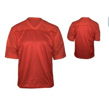 Adult Porthole Mesh Full Length Football Jersey Shirt w/Self Neck Trim