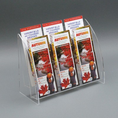 6-Pocket Brochure Holder, 2 Tiers Of 3