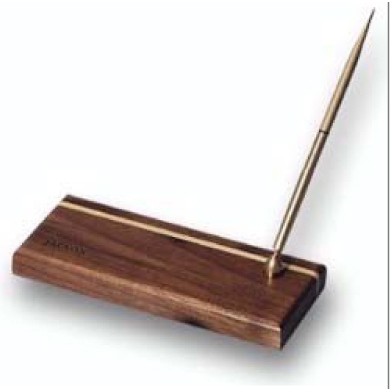 Wood Pen Stand w/Pen