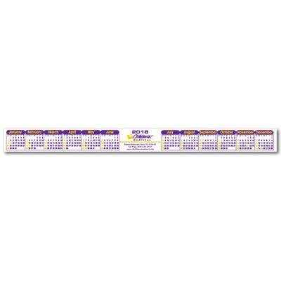 Kwik-Stik Customized Horizontal Strip Year at a Glance Monitor Calendar