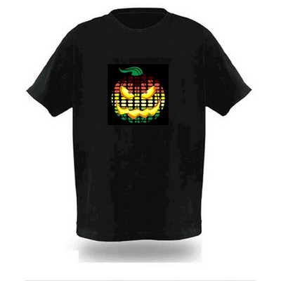 Flashing Equalizer Disco T-Shirt (Rainbow Lights)