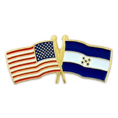 USA & Honduras Flag Lapel Pin