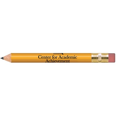 Yellow Round Golf Pencils with Erasers