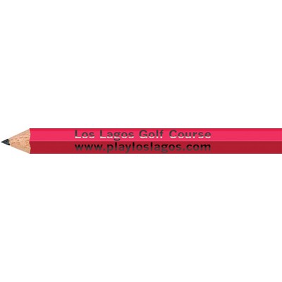 Neon Pink Hexagon Golf Pencils