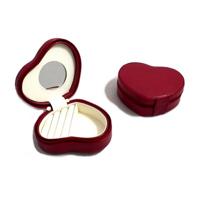 Heart Jewelry Case - Red