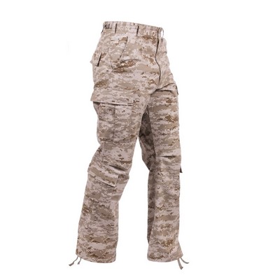 Desert Digital Camouflage Vintage Paratrooper Military Fatigue Pants (2XL)