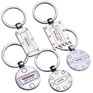 Stock Key Chain - Round Fob w/2 Small Circles