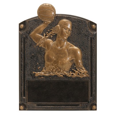 Water Polo Legend Fame, Female, 8"X6", Resin