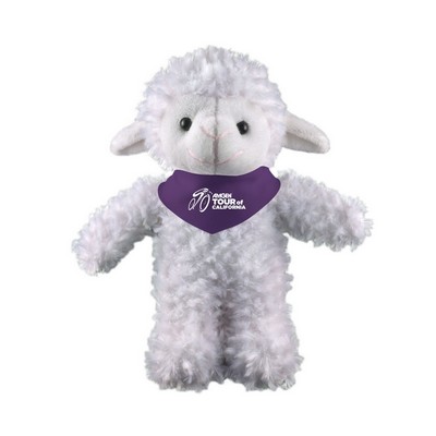 Soft Plush Stuffed Sheep with Bandana