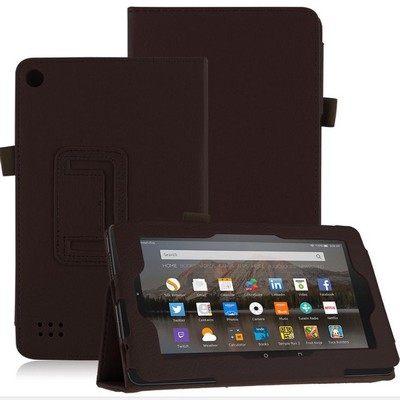 Kidder iBank® Leatherette Case for Kindle Fire HD 8" case (Brown)