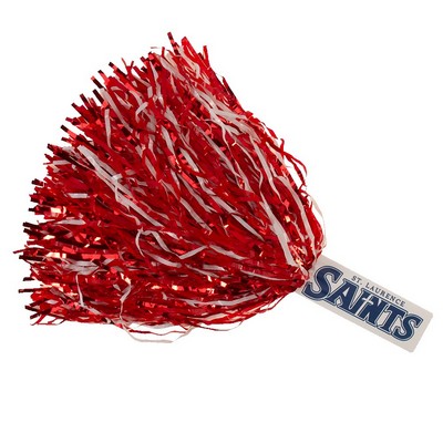 Spirit Stick Pom - 6" Handle, Glitter Streamers