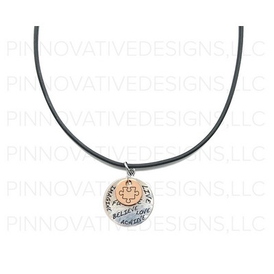 Autism Double Charm Necklace