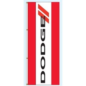 Double Face Free Flying Drape Flags (Center Panel - Dodge®) (3' x 8')