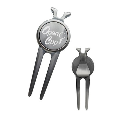 Deluxe Magnetic Divot Repair Tool with Ball Marker