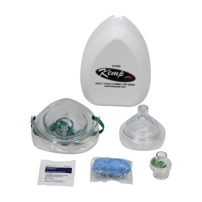 Adult & Child CPR Mask w/Hard Case