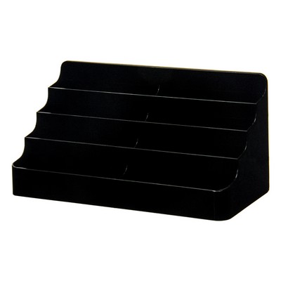 8 Pocket Black Card Holder (3 1/2"x2"x3/4" Inserts)