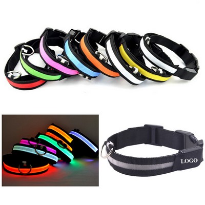 LED Reflective Flashing Dog Collar