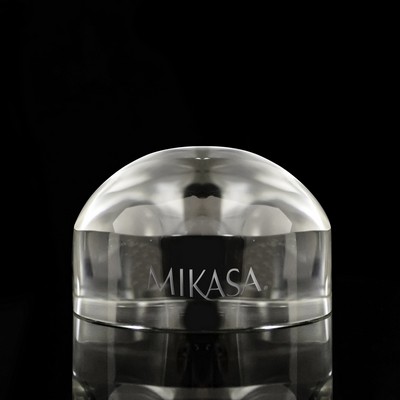 Crystal Clear Dome Optical Paperweight