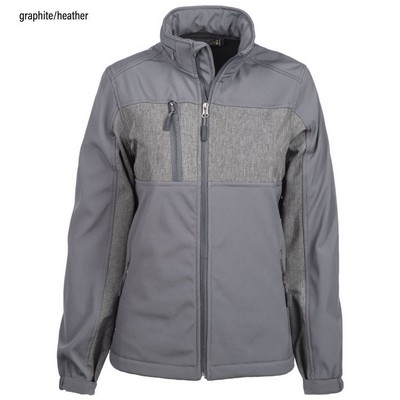 Womens Zephyr Softshell Jacket w/Heather Accents