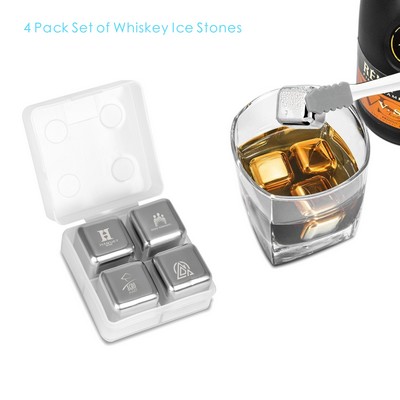 4 PCS Whiskey Ice Stone