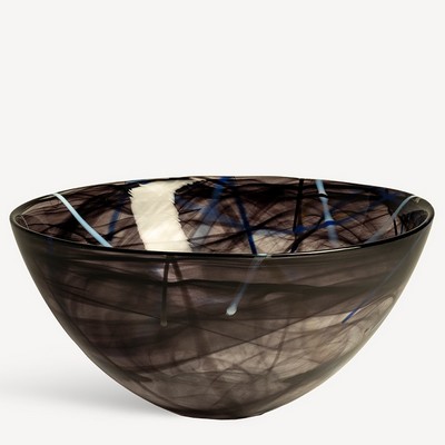 Large Contrast Black Bowl