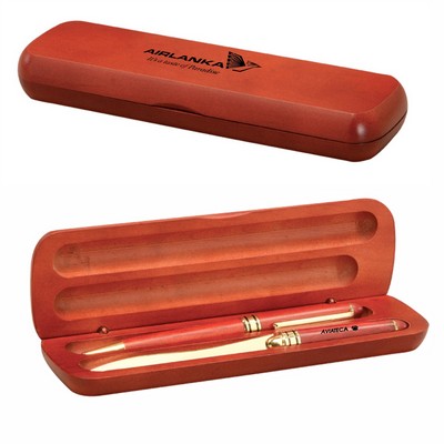 Rosewood Case w/Pen & Letter Opener Gift Set