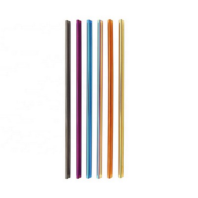 Colorful Heart Shape Stainless Steel Straw