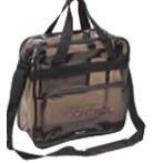 Transparent Black Vinyl Messenger Bag (12"x12"x5")