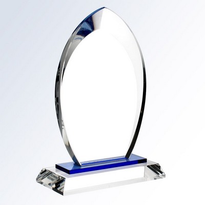 Blue Flare Optic Crystal Award