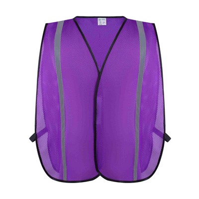 Economy Purple Mesh Safety Vest