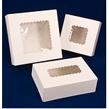 Ohio Valley Waterfall Windowed White Cupcake Box (8"x8"x4")