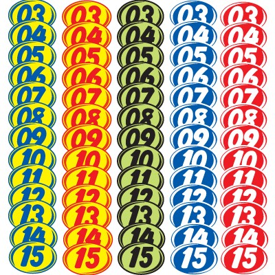 Black & Chartreuse Bold Year Model Decals (Set of 12)