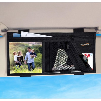 High Road Car Organizers by Talus® Car Visor Organizer, Black