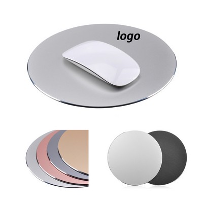 Round Aluminum Alloy Mouse Pad