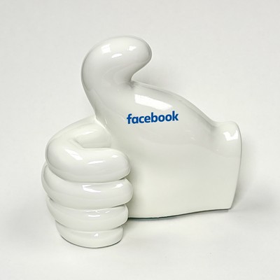 Thumbs Up Ceramic Card Holder