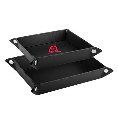 PU Leather Desk Tray